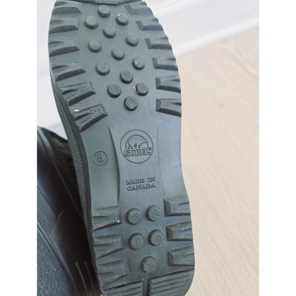 Sorel Kaufman Canada Black Waterproof Felt Lace Up Snow Winter Boots Shoes 8 - Picture 12 of 12